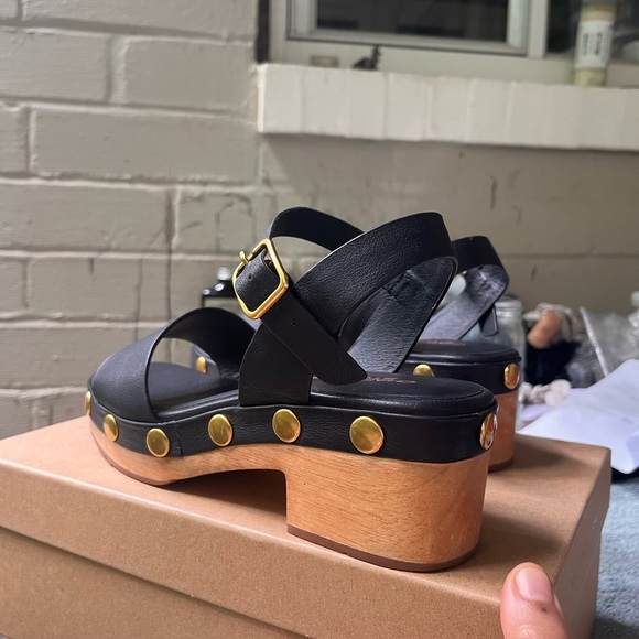 Charlotte Stone Allie in Black with Gold Studs - Picture 6 of 7